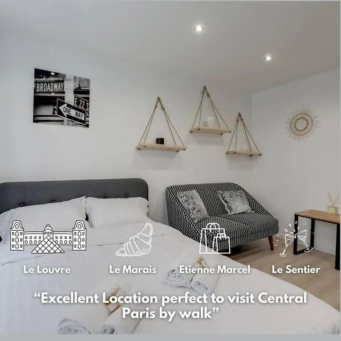 Apartment Imhost 9 - Lovely Studio Paris, Montorgueil/Marais